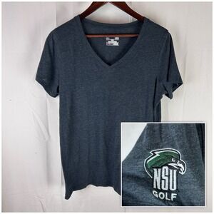 Under Armour Northeastern State Riverhawks Golf Shirt Women's Large Logo‎ NSU